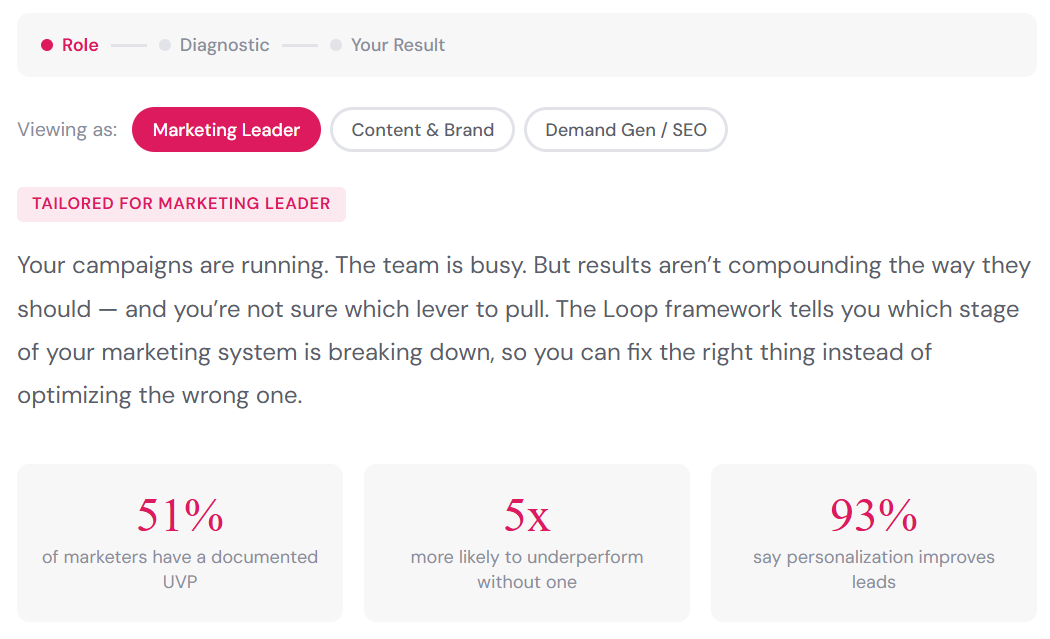 Loop Marketing Diagnostic Tool